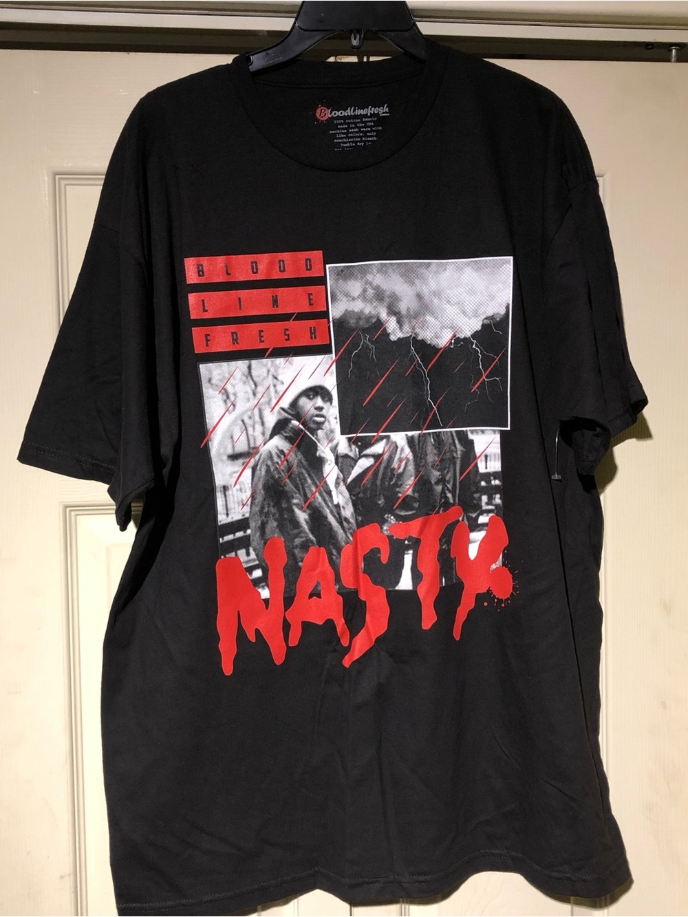 Bloodlinefresh NASTY Graphic Tee - Black/Red